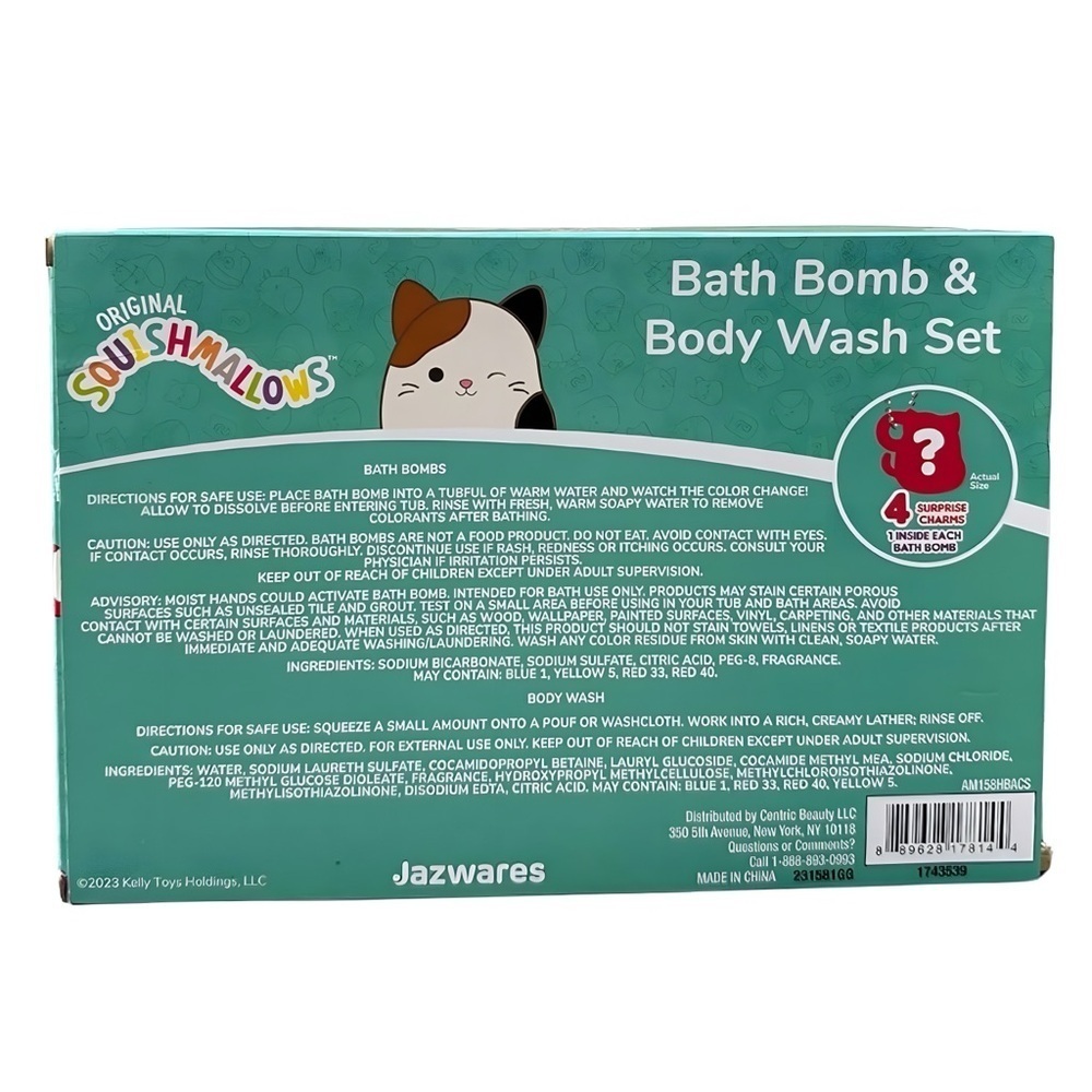 Squishmallows Colorful Bath Set NIB - Picture 2 of 2